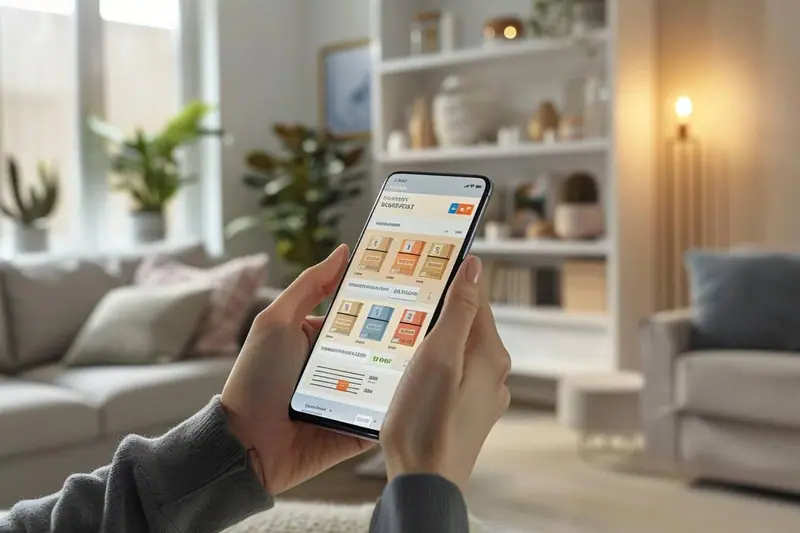 Une famille utilise plusieurs écrans connectés au Wi‑Fi dans son salon.