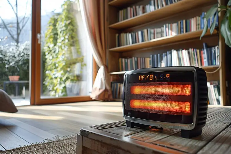 Habitacle d'un monospace avec chauffage allumé et pare-brise dégivré en hiver