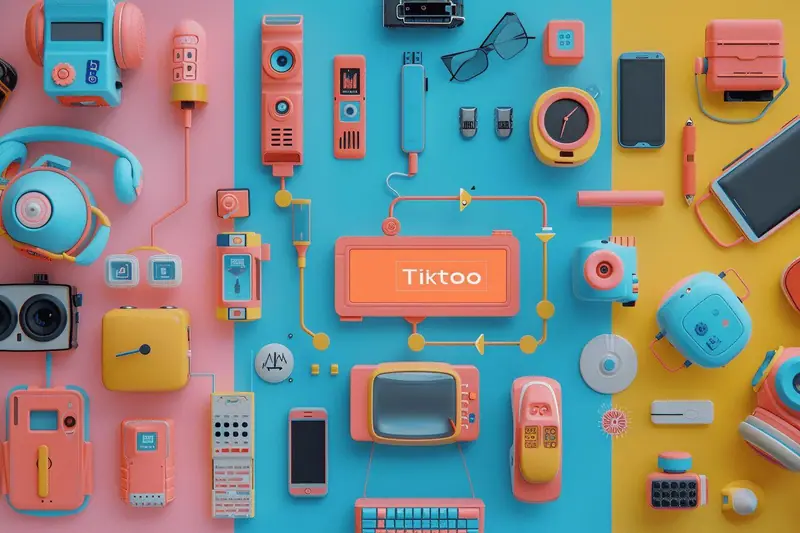 Parent préparant de petits colis sur une table de cuisine, avec un téléphone affichant une boutique TikTok Shop et une liste de commandes